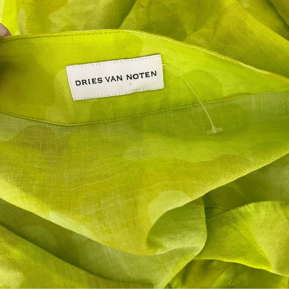 Dries Van Noten Kaftan Camouflage Tunic Shirt